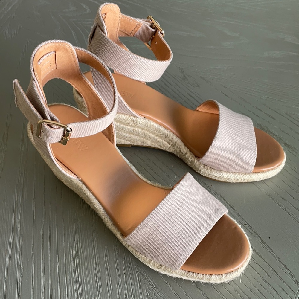 NEW J Crew espadrille wedge